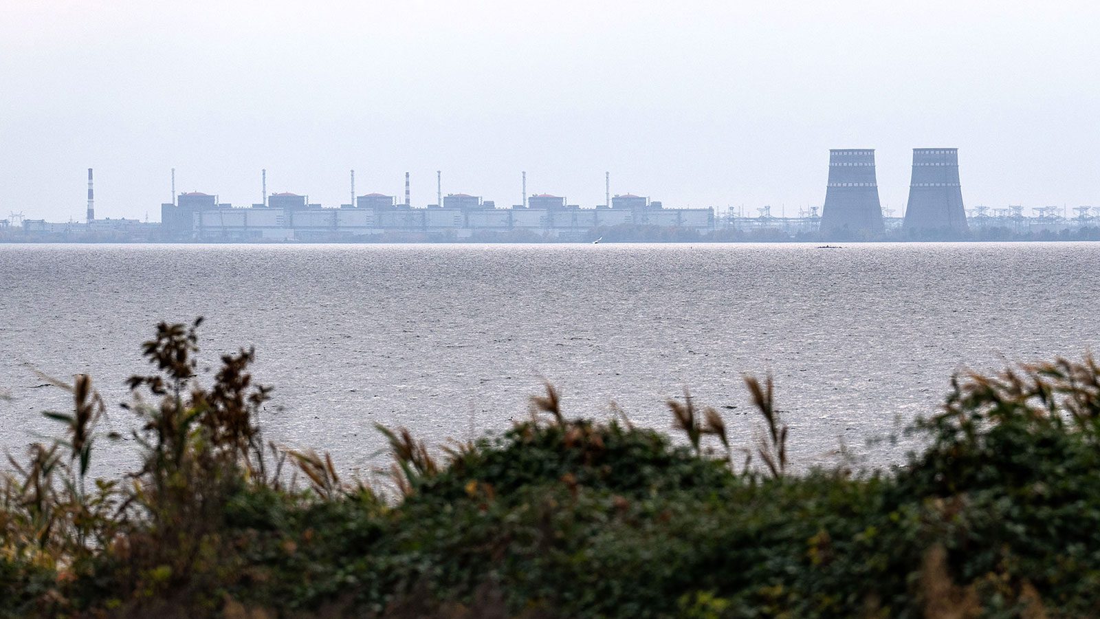 A Usina Nuclear de Zaporizhzhia em 29 de outubro.