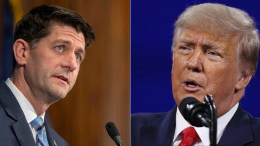 separação de paul ryan donald trump