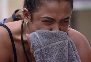 rosto de mulher chorando, sendo Paula do bbb23 - metrópoles