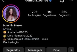 Domitila Barros alcança 1 milhão de seguidores no Instagram (Foto: Reprodução/Instagram)