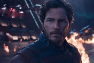 Peter Quill, interpretado por Chris Pratt.